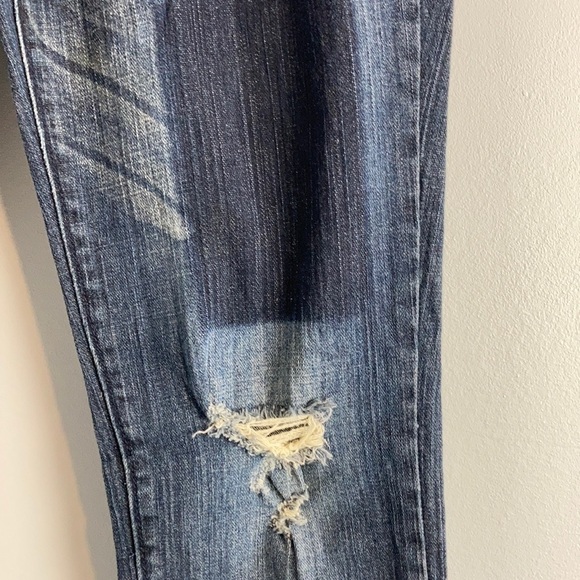 Volcom super skinny low rise distressed patch jeans 9 - Picture 7 of 14